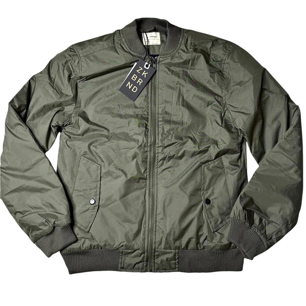 NWT ZakBrand Lightweight Bomber Jacket Olive Men’s S